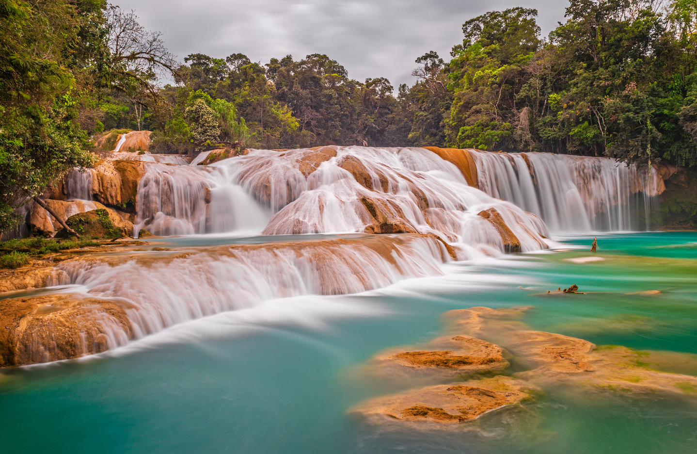 Water Blue Cascades, Chiapas, Mexico